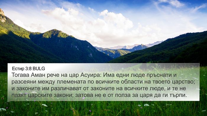 Естир 3:8 BULG Bible Verse Image