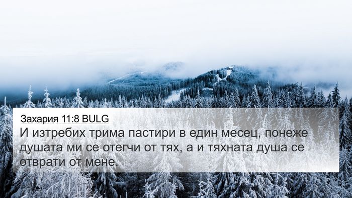 Захария 11:8 BULG Bible Verse Image