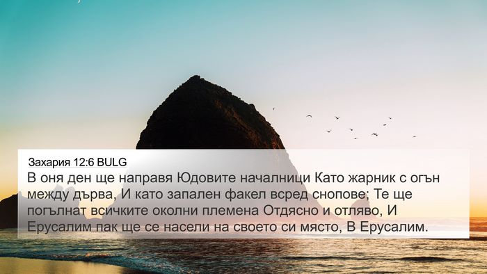 Захария 12:6 BULG Bible Verse Image