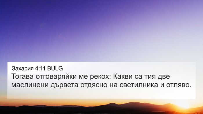 Захария 4:11 BULG Bible Verse Image