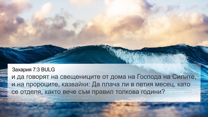 Захария 7:3 BULG Bible Verse Image