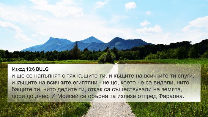 Изход 10:6 BULG Bible Verse Image