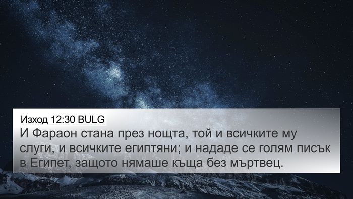 Изход 12:30 BULG Bible Verse Image
