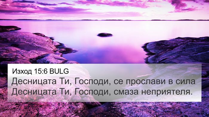Изход 15:6 BULG Bible Verse Image