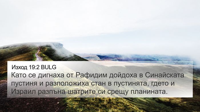 Изход 19:2 BULG Bible Verse Image