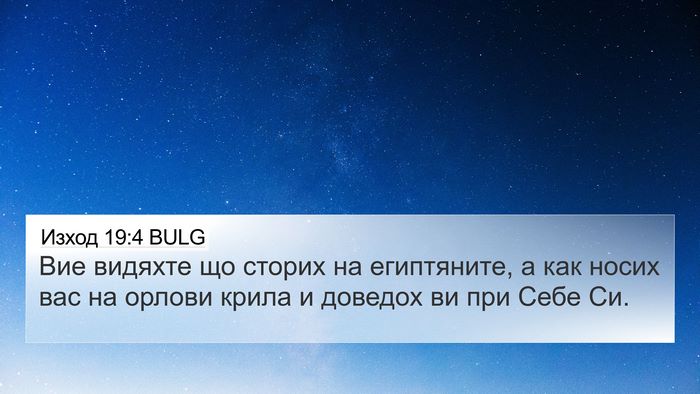 Изход 19:4 BULG Bible Verse Image