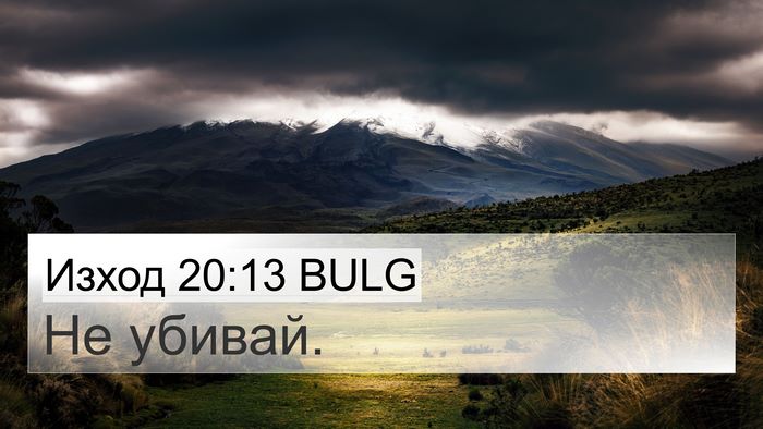 Изход 20:13 BULG Bible Verse Image