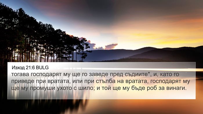 Изход 21:6 BULG Bible Verse Image