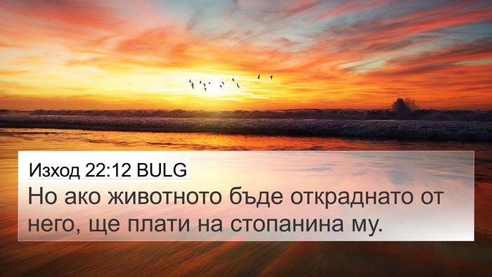 Изход 22:12 BULG Bible Verse Image