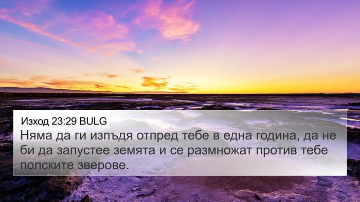 Изход 23:29 BULG Bible Verse Image