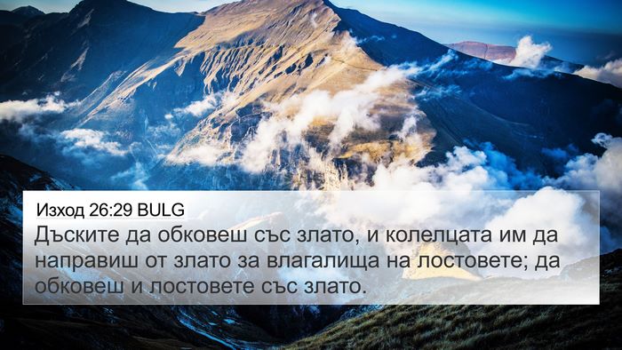 Изход 26:29 BULG Bible Verse Image