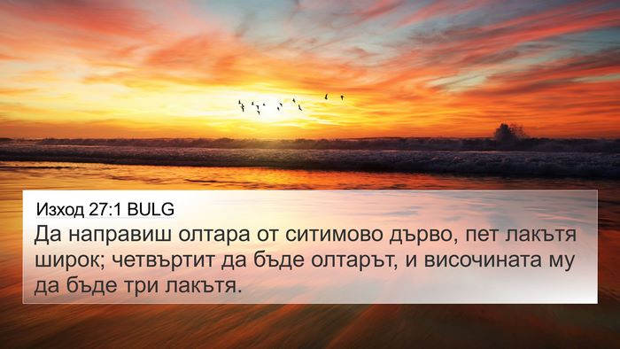 Изход 27:1 BULG Bible Verse Image