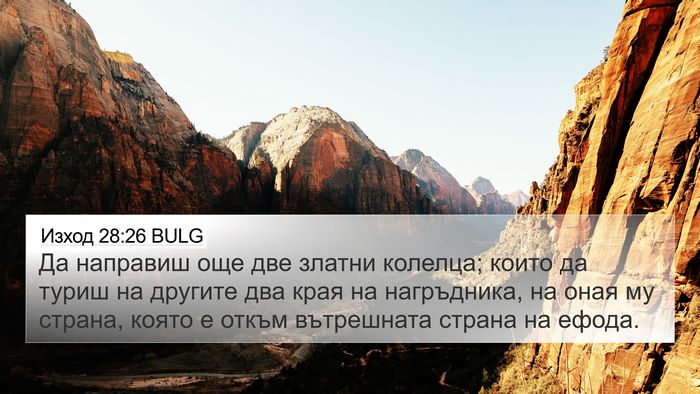 Изход 28:26 BULG Bible Verse Image