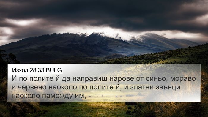 Изход 28:33 BULG Bible Verse Image