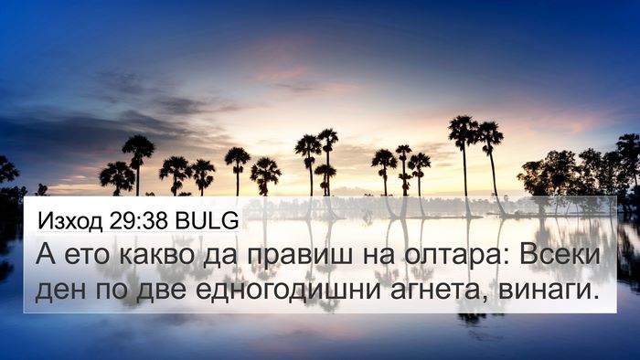 Изход 29:38 BULG Bible Verse Image