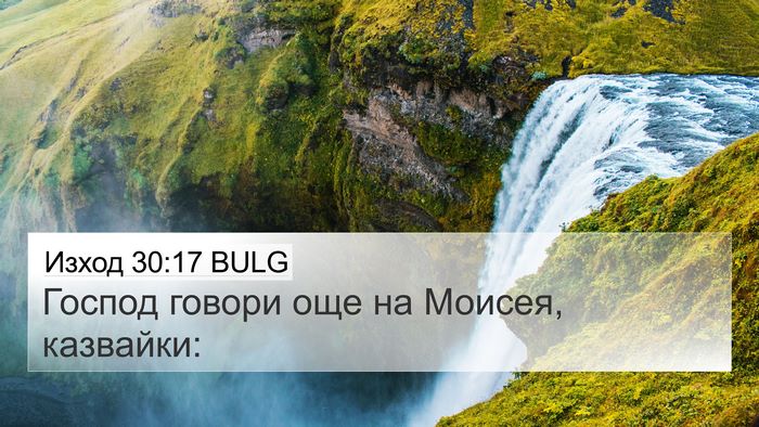 Изход 30:17 BULG Bible Verse Image