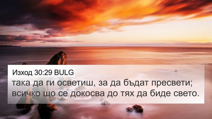 Изход 30:29 BULG Bible Verse Image