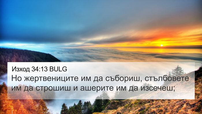 Изход 34:13 BULG Bible Verse Image