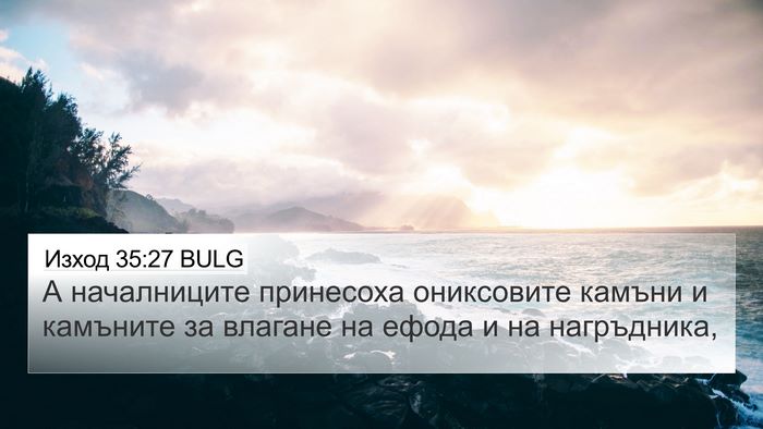 Изход 35:27 BULG Bible Verse Image