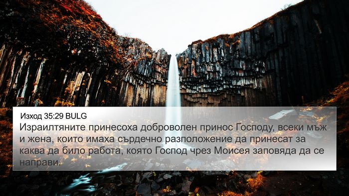 Изход 35:29 BULG Bible Verse Image