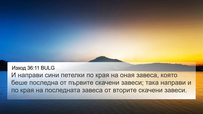 Изход 36:11 BULG Bible Verse Image