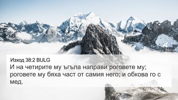 Изход 38:2 BULG Bible Verse Image