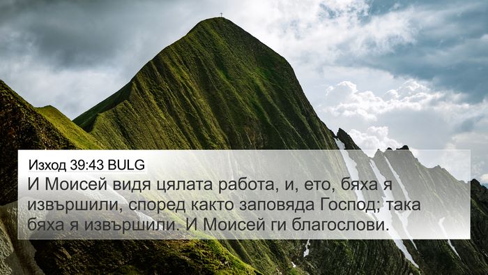 Изход 39:43 BULG Bible Verse Image