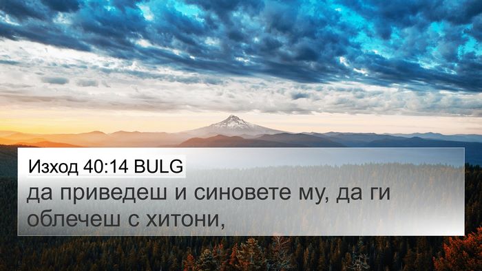 Изход 40:14 BULG Bible Verse Image