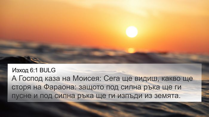 Изход 6:1 BULG Bible Verse Image