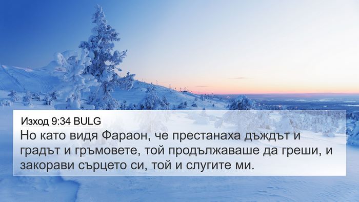 Изход 9:34 BULG Bible Verse Image
