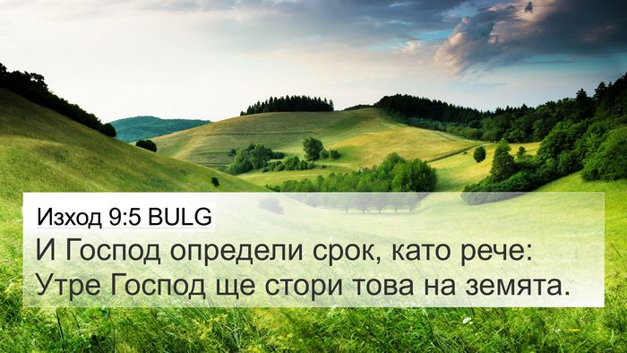 Изход 9:5 BULG Bible Verse Image