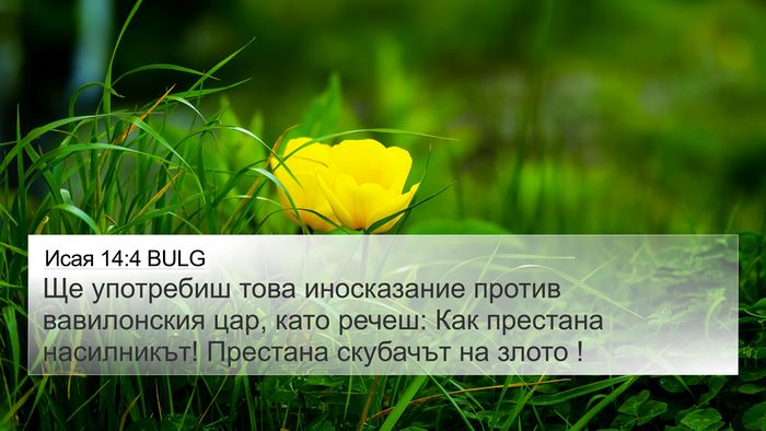 Исая 14:4 BULG Bible Verse Image
