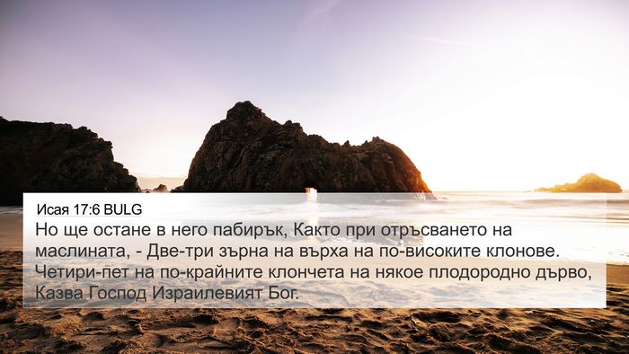 Исая 17:6 BULG Bible Verse Image