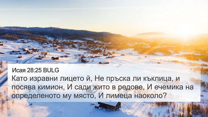 Исая 28:25 BULG Bible Verse Image