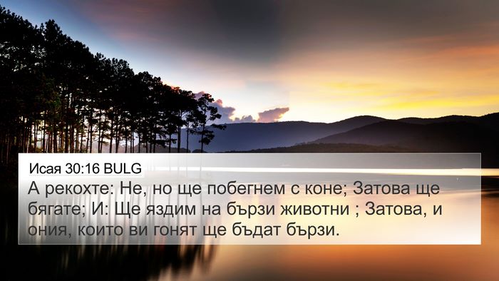 Исая 30:16 BULG Bible Verse Image