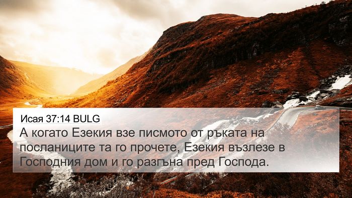 Исая 37:14 BULG Bible Verse Image