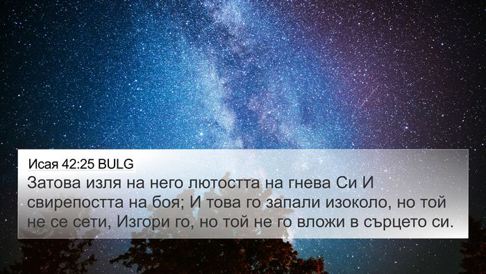 Исая 42:25 BULG Bible Verse Image