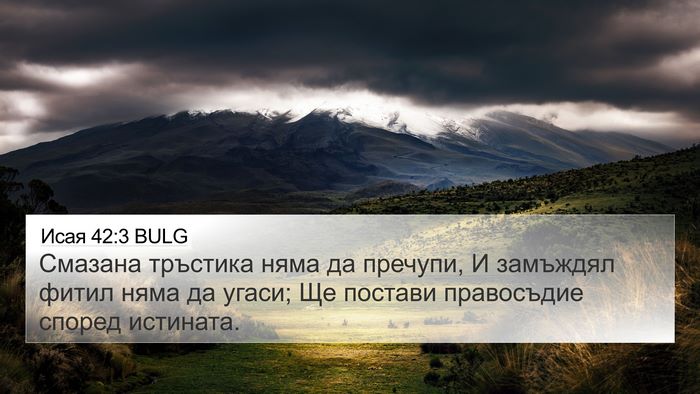 Исая 42:3 BULG Bible Verse Image