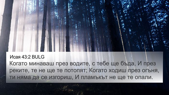 Исая 43:2 BULG Bible Verse Image