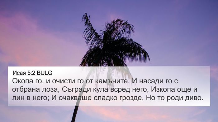 Исая 5:2 BULG Bible Verse Image
