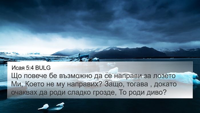 Исая 5:4 BULG Bible Verse Image