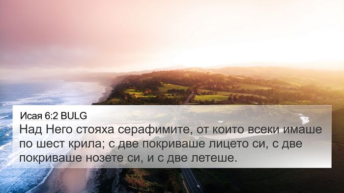 Исая 6:2 BULG Bible Verse Image