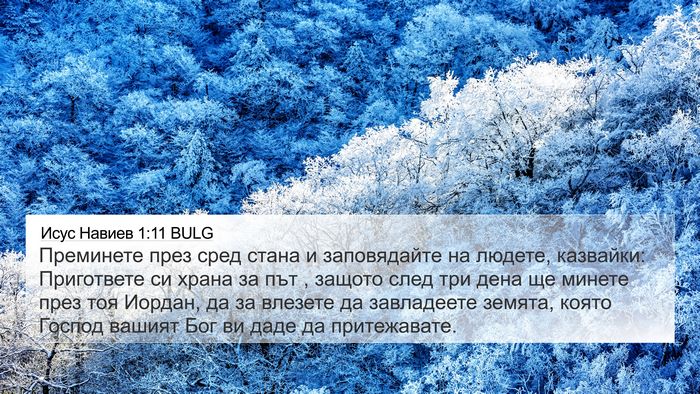 Исус Навиев 1:11 BULG Bible Verse Image