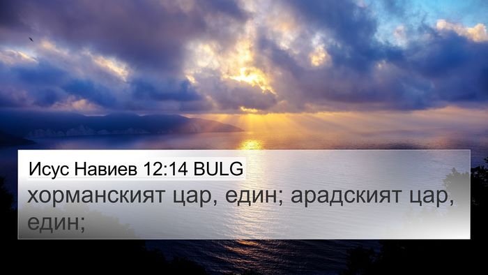 Исус Навиев 12:14 BULG Bible Verse Image