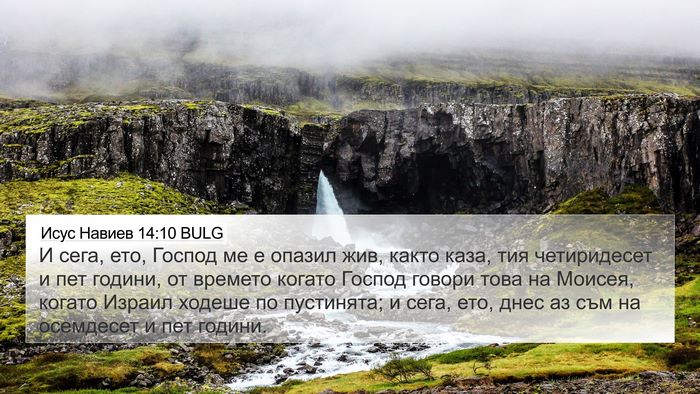 Исус Навиев 14:10 BULG Bible Verse Image