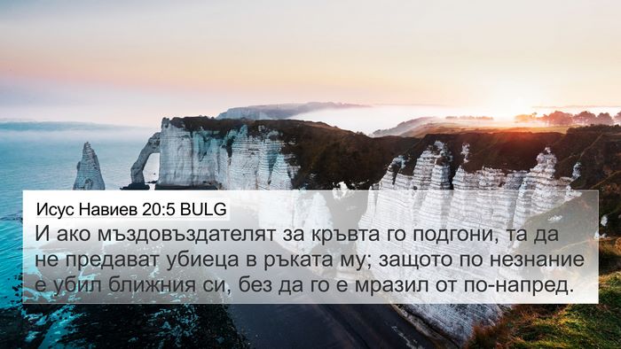 Исус Навиев 20:5 BULG Bible Verse Image