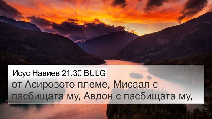 Исус Навиев 21:30 BULG Bible Verse Image