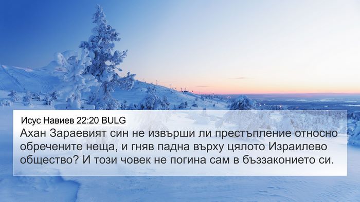 Исус Навиев 22:20 BULG Bible Verse Image