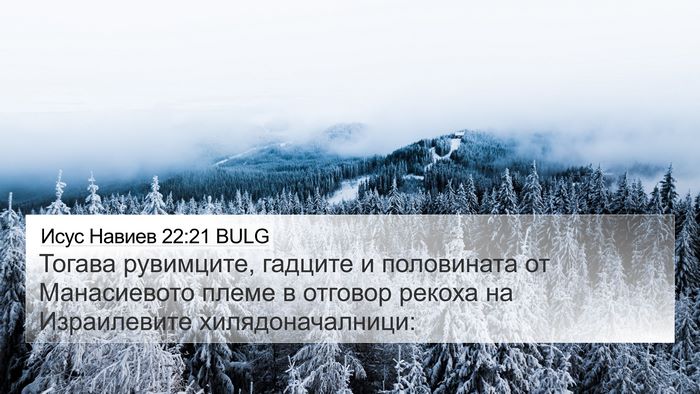 Исус Навиев 22:21 BULG Bible Verse Image