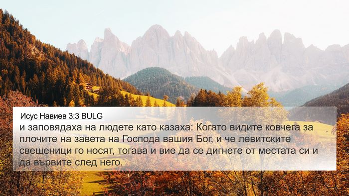 Исус Навиев 3:3 BULG Bible Verse Image